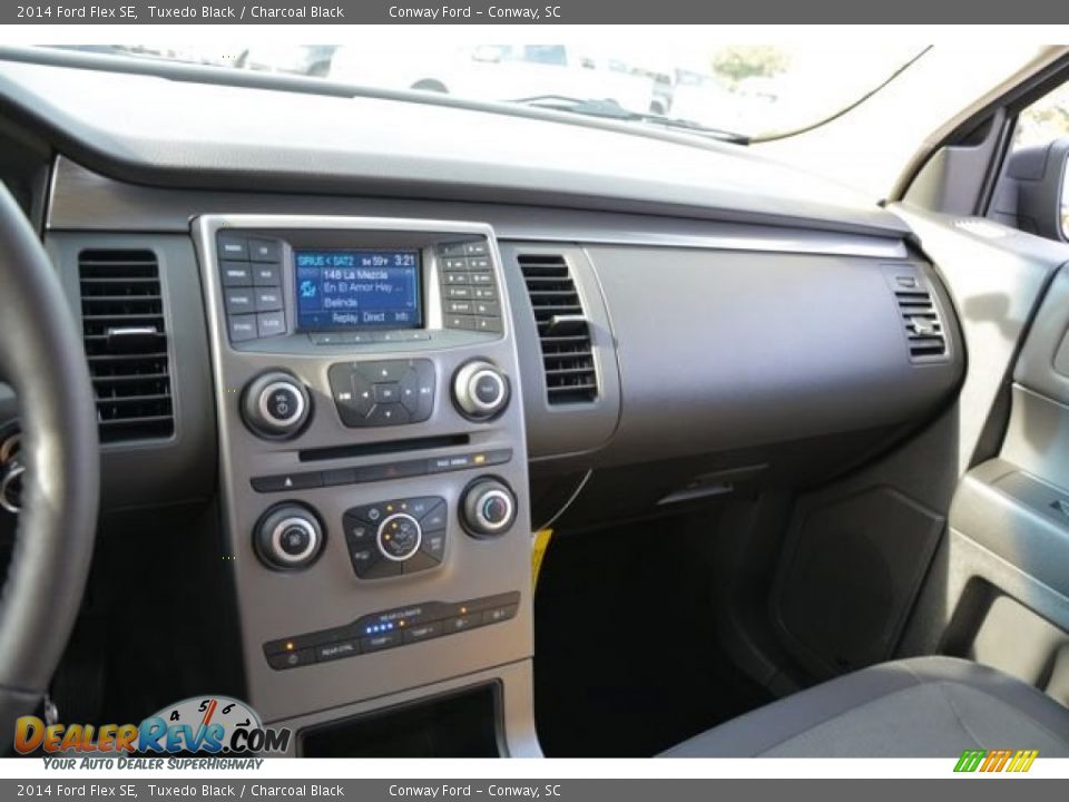 2014 Ford Flex SE Tuxedo Black / Charcoal Black Photo #35