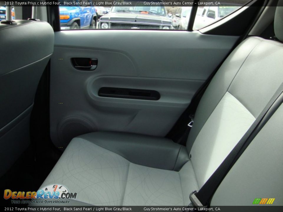 2012 Toyota Prius c Hybrid Four Black Sand Pearl / Light Blue Gray/Black Photo #20