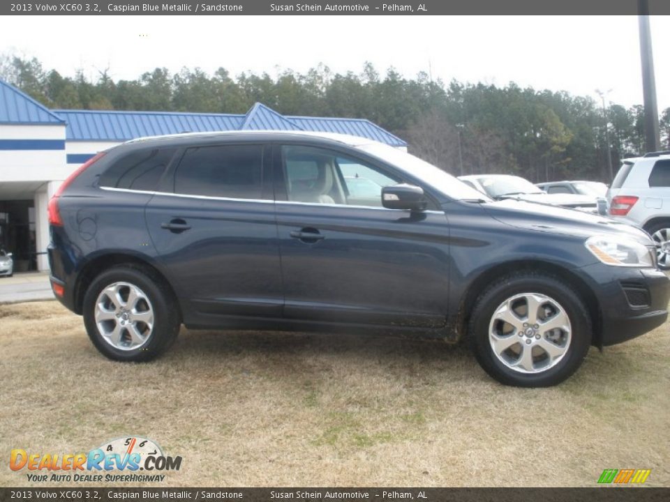2013 Volvo XC60 3.2 Caspian Blue Metallic / Sandstone Photo #2