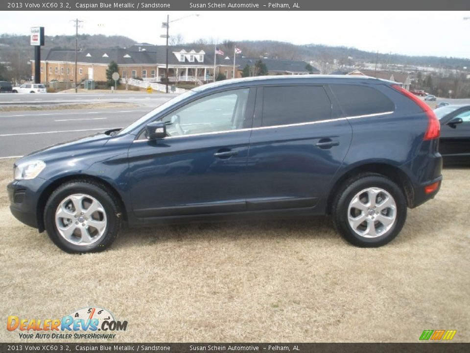 2013 Volvo XC60 3.2 Caspian Blue Metallic / Sandstone Photo #6