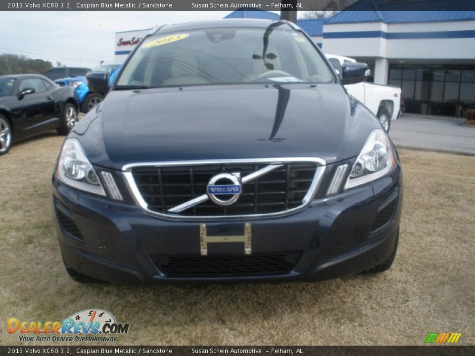2013 Volvo XC60 3.2 Caspian Blue Metallic / Sandstone Photo #8