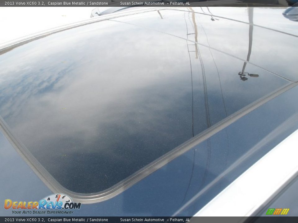 2013 Volvo XC60 3.2 Caspian Blue Metallic / Sandstone Photo #15