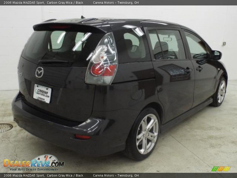 2006 Mazda MAZDA5 Sport Carbon Gray Mica / Black Photo #6