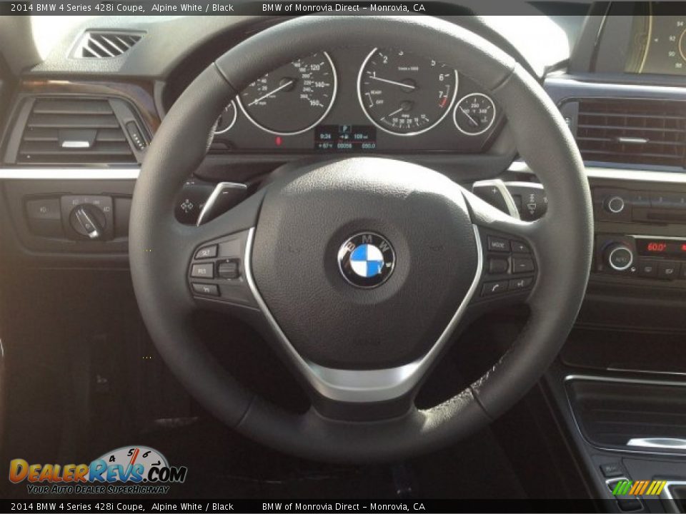 2014 BMW 4 Series 428i Coupe Alpine White / Black Photo #9