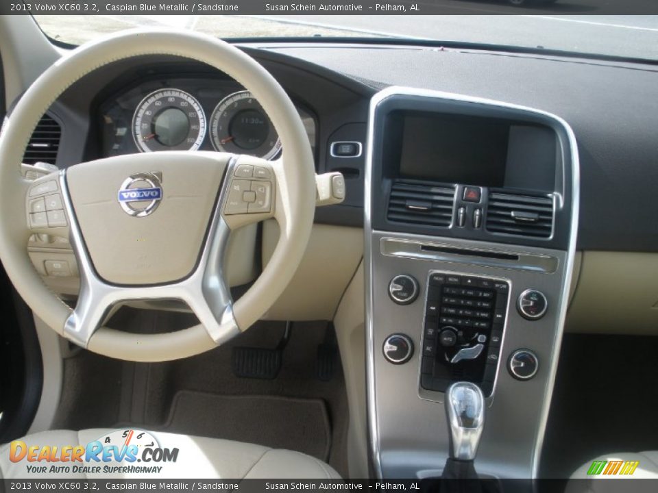2013 Volvo XC60 3.2 Caspian Blue Metallic / Sandstone Photo #18