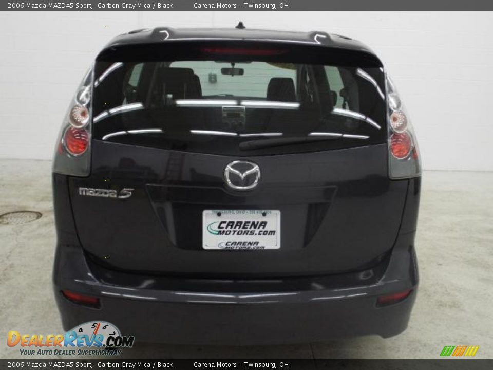 2006 Mazda MAZDA5 Sport Carbon Gray Mica / Black Photo #9