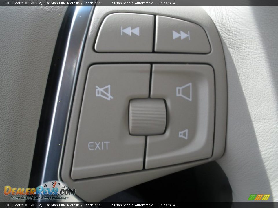 2013 Volvo XC60 3.2 Caspian Blue Metallic / Sandstone Photo #24
