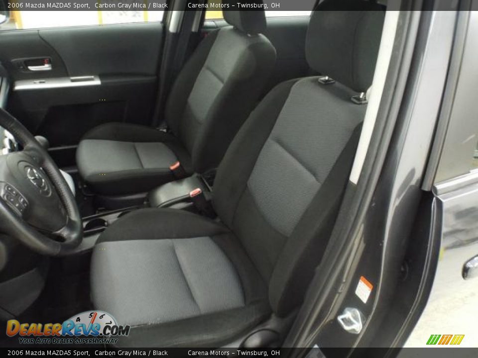 2006 Mazda MAZDA5 Sport Carbon Gray Mica / Black Photo #17