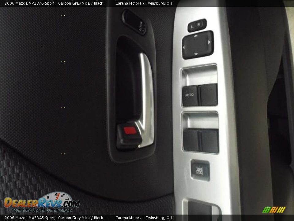 2006 Mazda MAZDA5 Sport Carbon Gray Mica / Black Photo #18