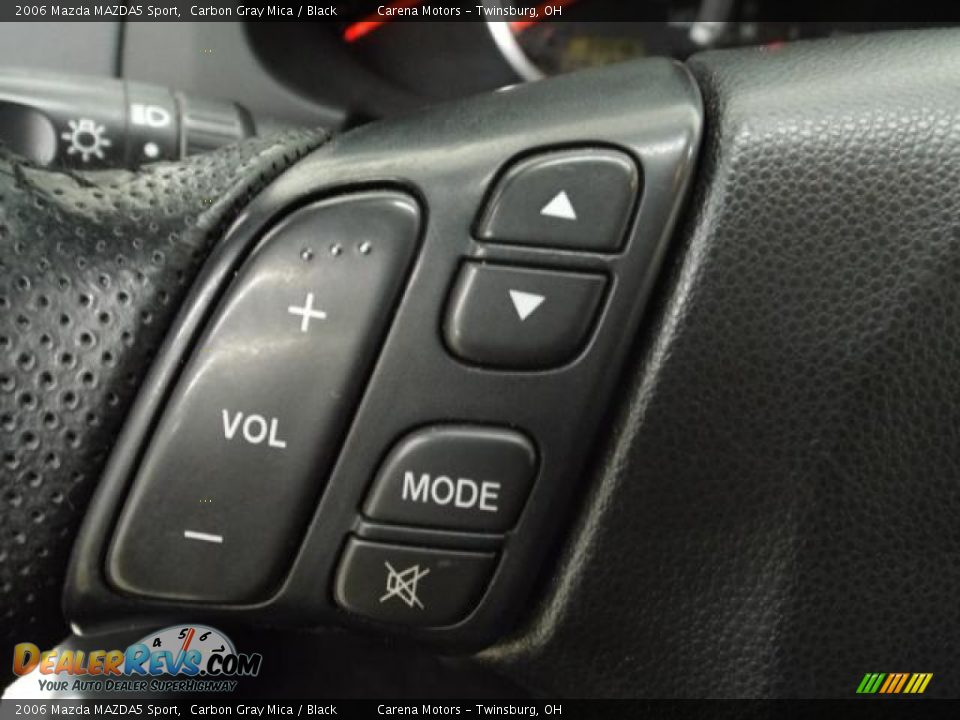 2006 Mazda MAZDA5 Sport Carbon Gray Mica / Black Photo #19