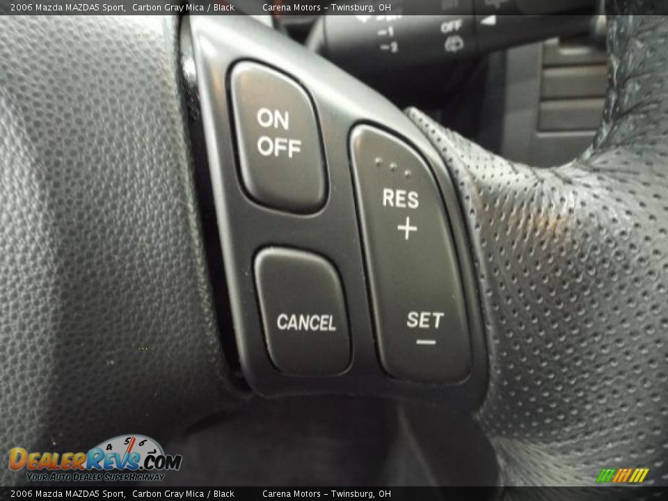2006 Mazda MAZDA5 Sport Carbon Gray Mica / Black Photo #21