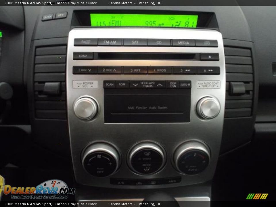 2006 Mazda MAZDA5 Sport Carbon Gray Mica / Black Photo #22