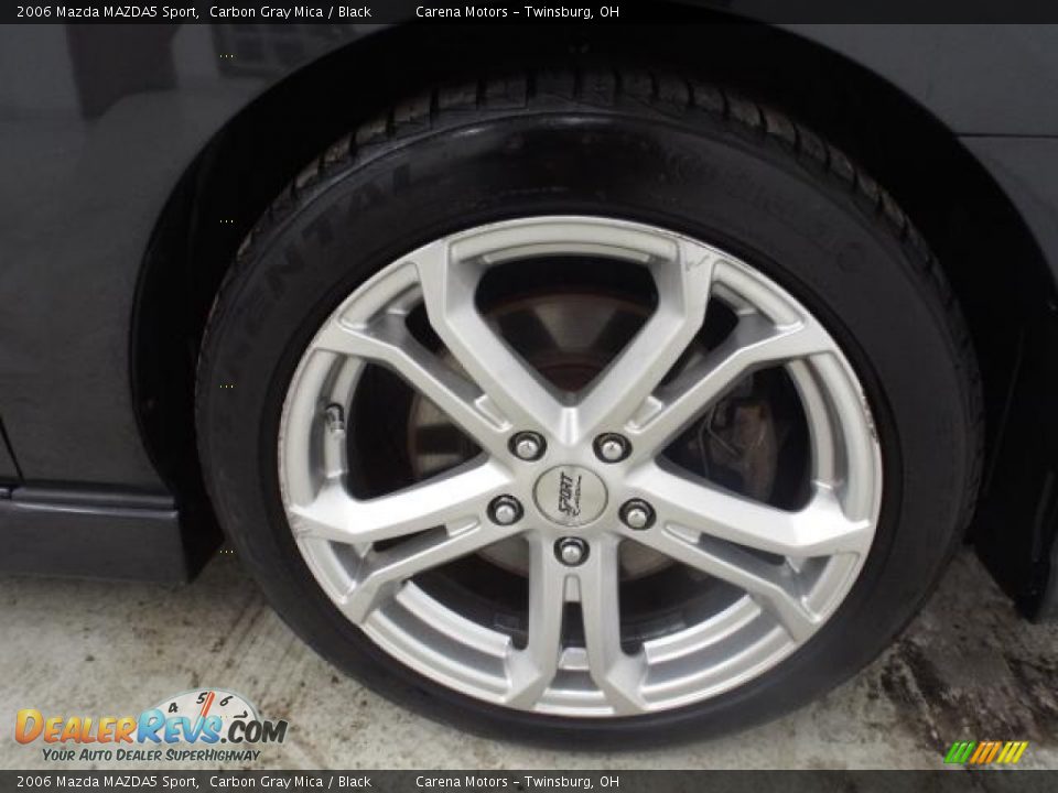 2006 Mazda MAZDA5 Sport Carbon Gray Mica / Black Photo #28