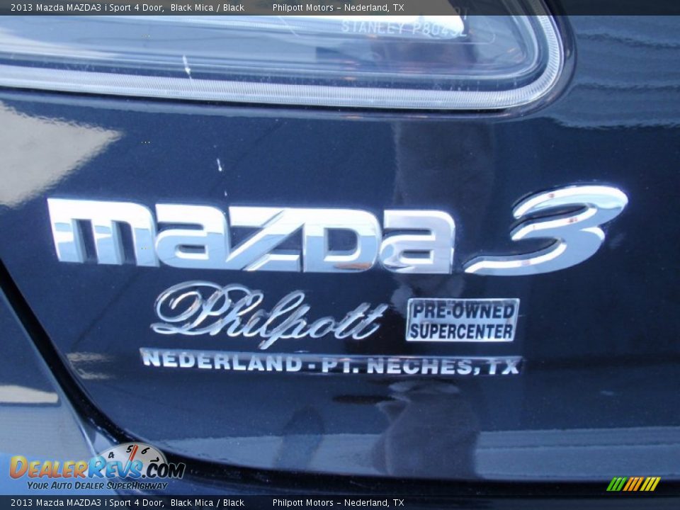 2013 Mazda MAZDA3 i Sport 4 Door Black Mica / Black Photo #19