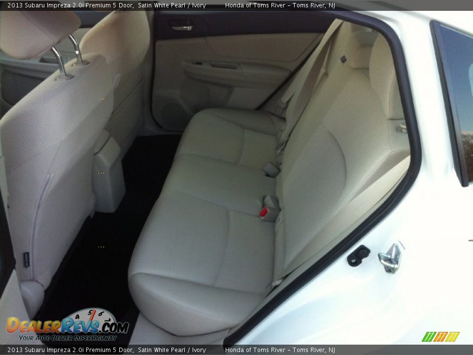 2013 Subaru Impreza 2.0i Premium 5 Door Satin White Pearl / Ivory Photo #7
