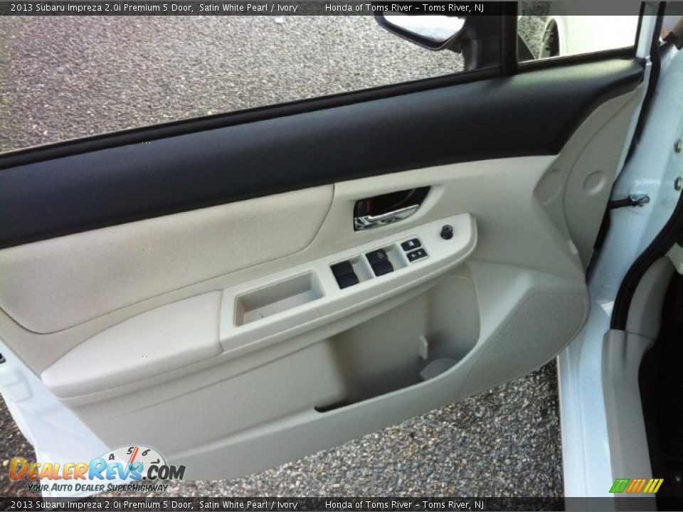 2013 Subaru Impreza 2.0i Premium 5 Door Satin White Pearl / Ivory Photo #9