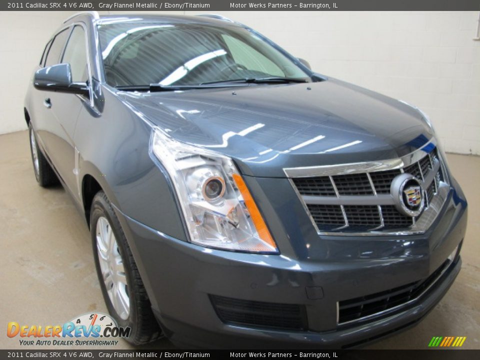 2011 Cadillac SRX 4 V6 AWD Gray Flannel Metallic / Ebony/Titanium Photo #1