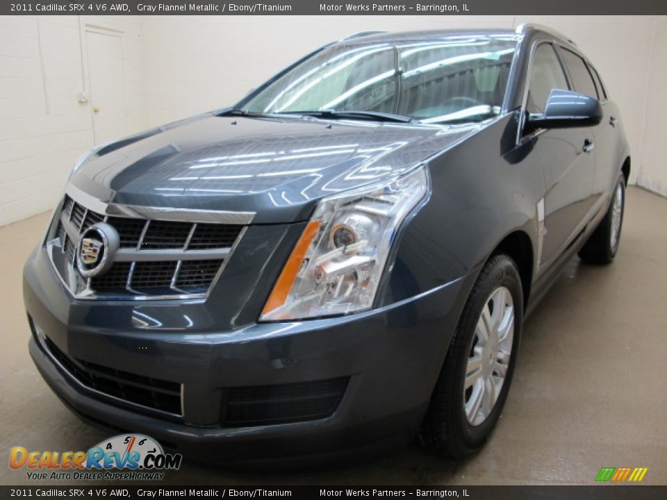 2011 Cadillac SRX 4 V6 AWD Gray Flannel Metallic / Ebony/Titanium Photo #3