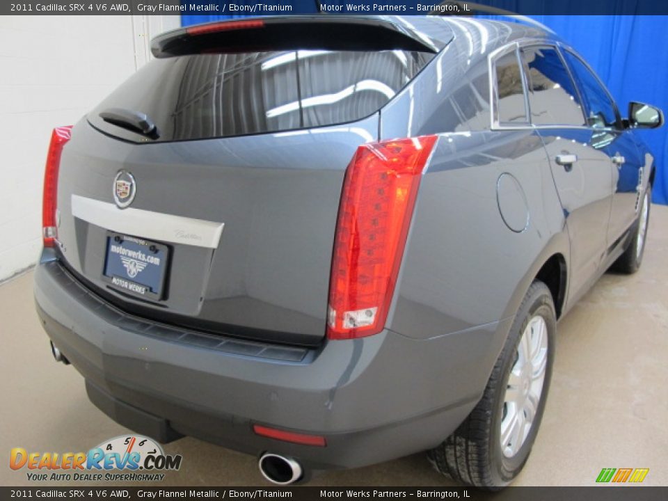 2011 Cadillac SRX 4 V6 AWD Gray Flannel Metallic / Ebony/Titanium Photo #7