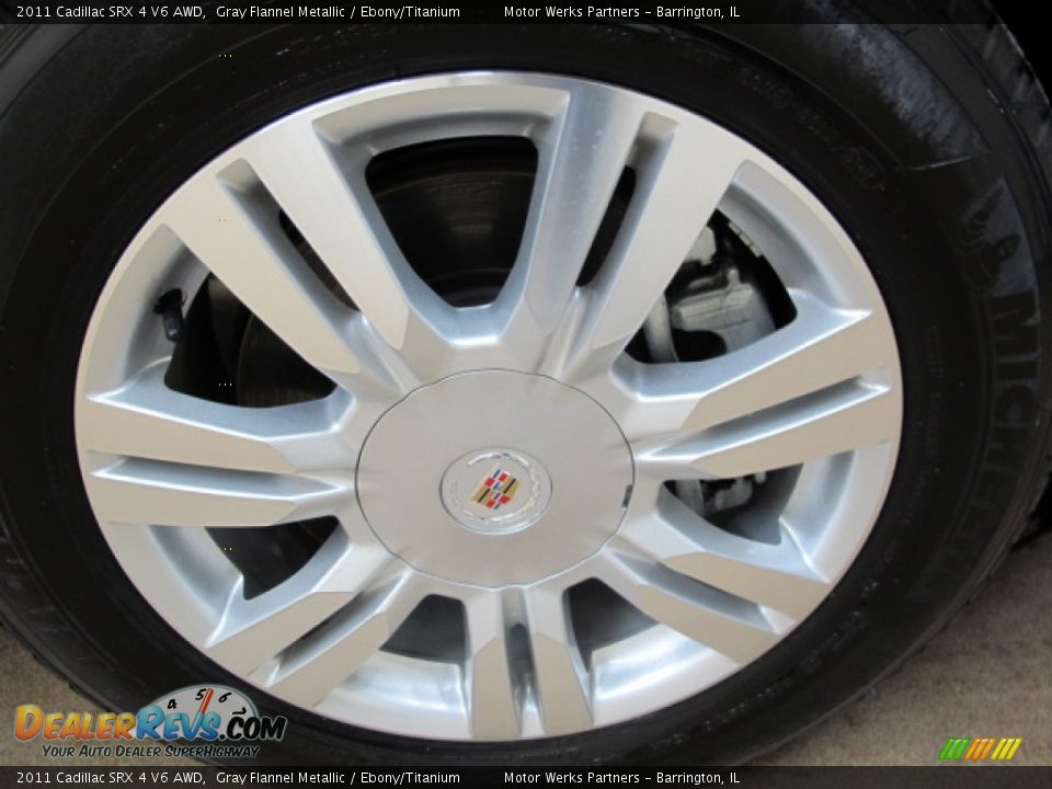 2011 Cadillac SRX 4 V6 AWD Gray Flannel Metallic / Ebony/Titanium Photo #11