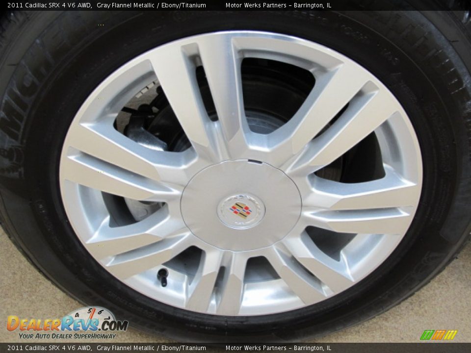 2011 Cadillac SRX 4 V6 AWD Gray Flannel Metallic / Ebony/Titanium Photo #12