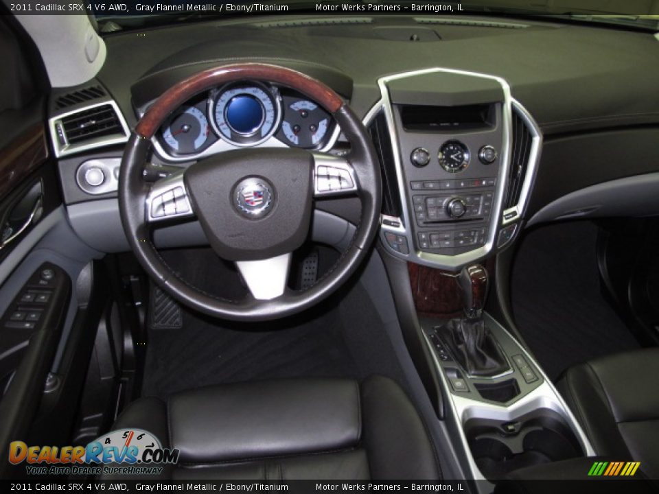 2011 Cadillac SRX 4 V6 AWD Gray Flannel Metallic / Ebony/Titanium Photo #23