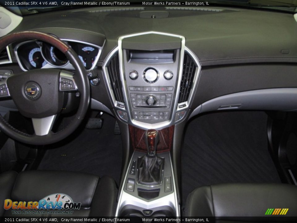 2011 Cadillac SRX 4 V6 AWD Gray Flannel Metallic / Ebony/Titanium Photo #24