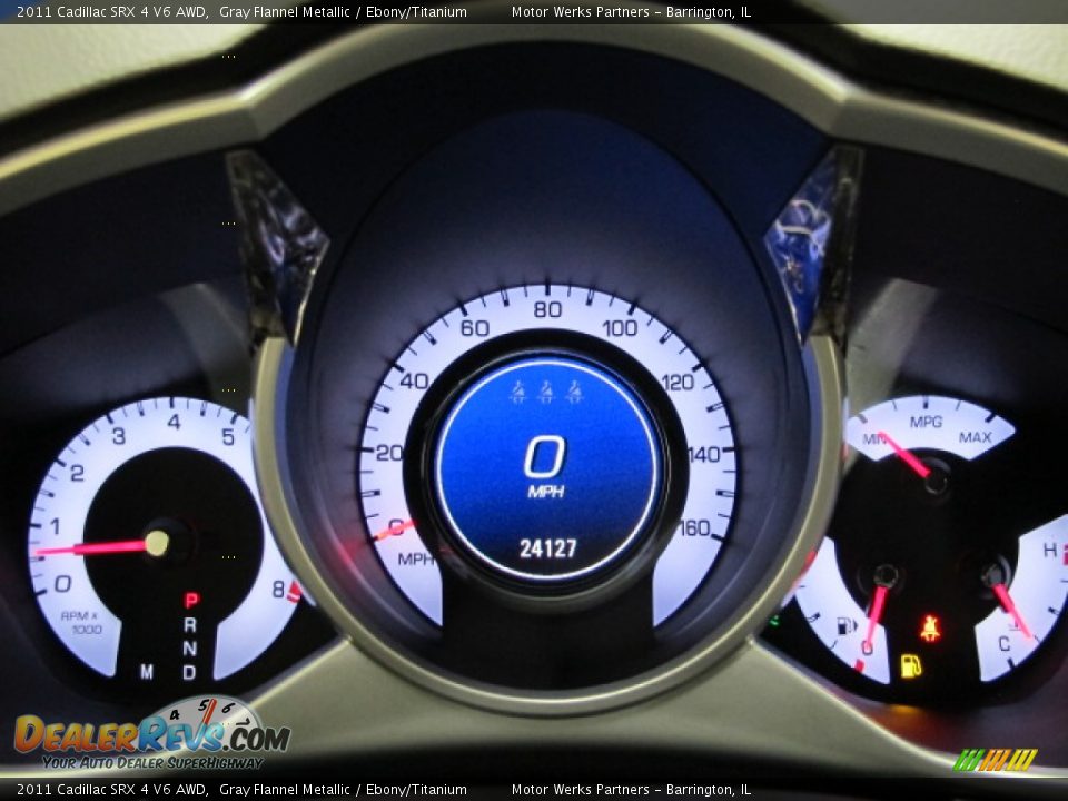 2011 Cadillac SRX 4 V6 AWD Gray Flannel Metallic / Ebony/Titanium Photo #26