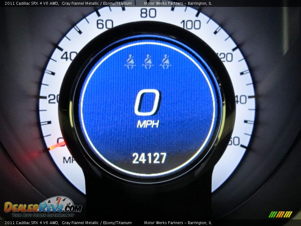2011 Cadillac SRX 4 V6 AWD Gray Flannel Metallic / Ebony/Titanium Photo #27