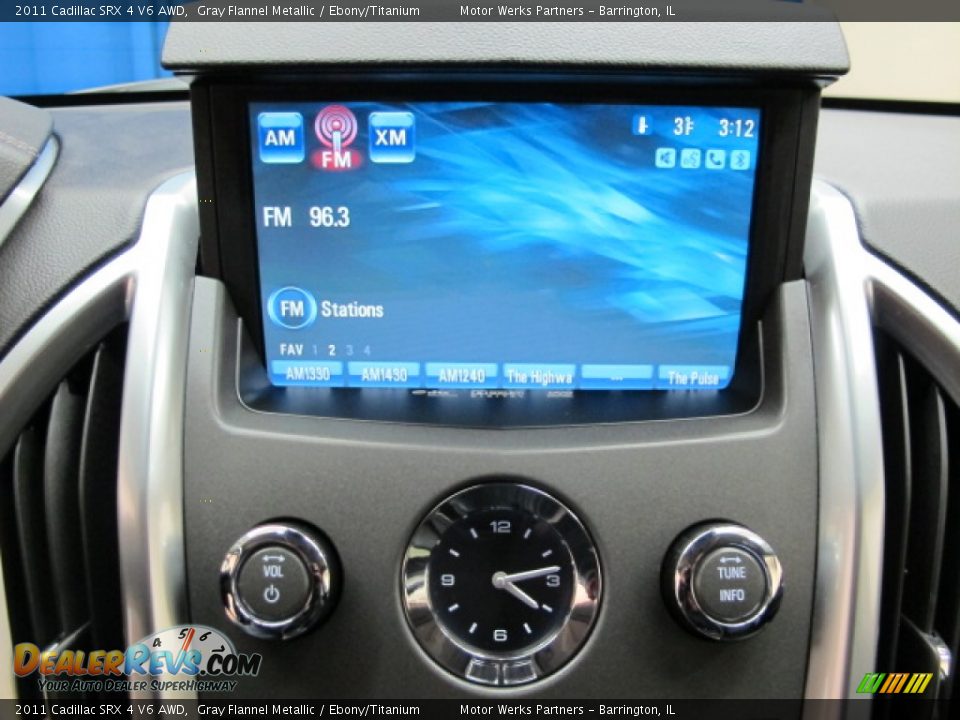 2011 Cadillac SRX 4 V6 AWD Gray Flannel Metallic / Ebony/Titanium Photo #28