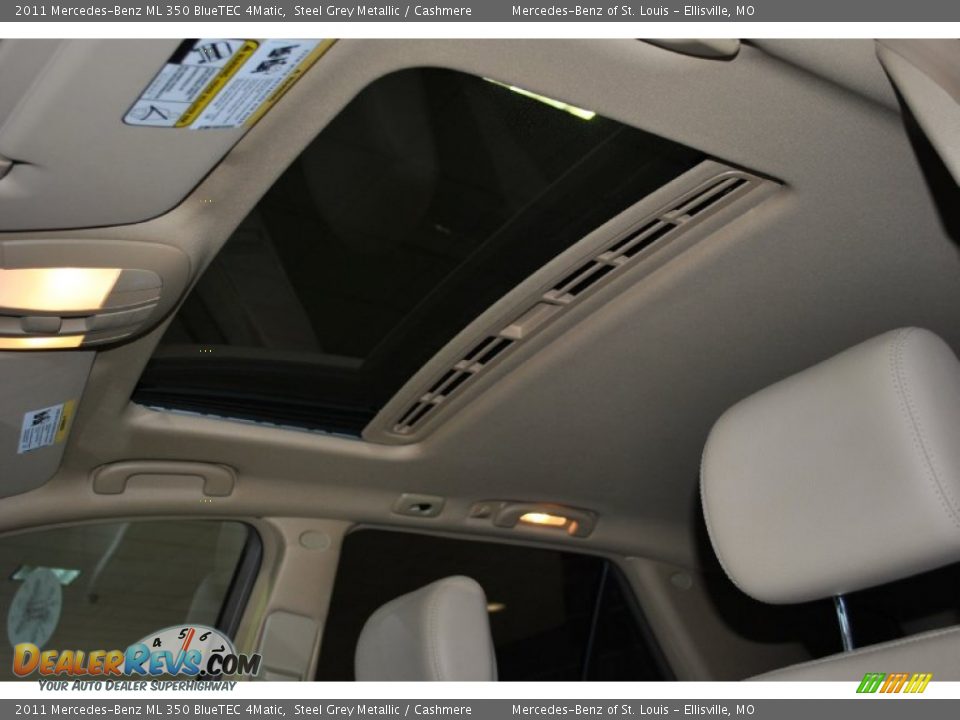2011 Mercedes-Benz ML 350 BlueTEC 4Matic Steel Grey Metallic / Cashmere Photo #7