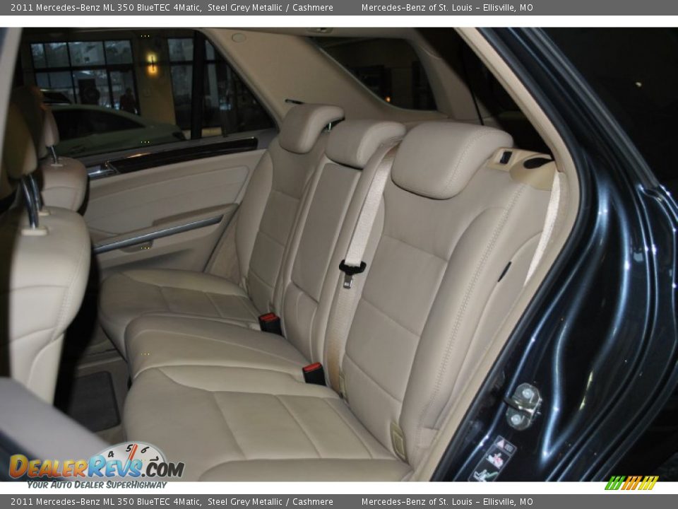 2011 Mercedes-Benz ML 350 BlueTEC 4Matic Steel Grey Metallic / Cashmere Photo #13