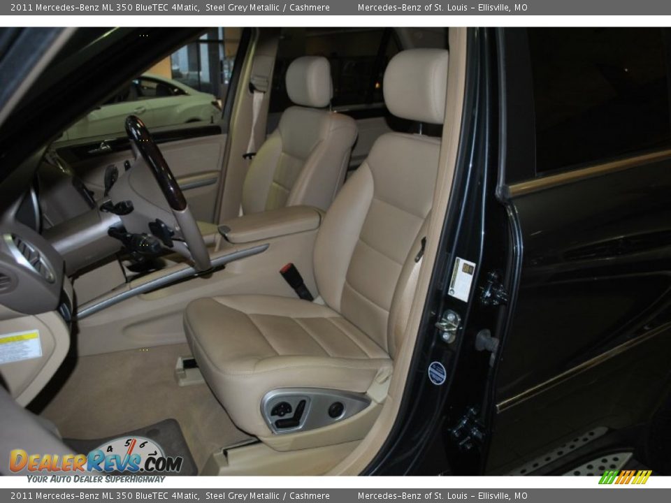 2011 Mercedes-Benz ML 350 BlueTEC 4Matic Steel Grey Metallic / Cashmere Photo #14