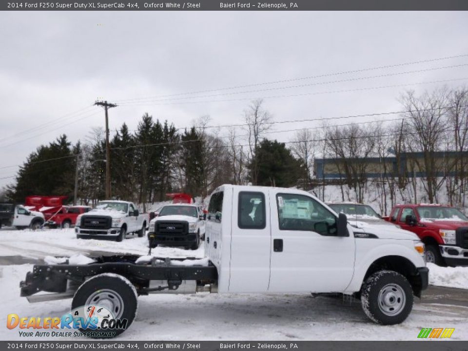 2014 Ford F250 Super Duty XL SuperCab 4x4 Oxford White / Steel Photo #1
