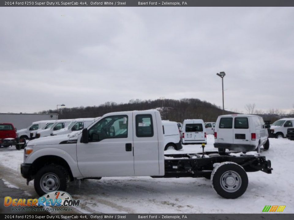 2014 Ford F250 Super Duty XL SuperCab 4x4 Oxford White / Steel Photo #5