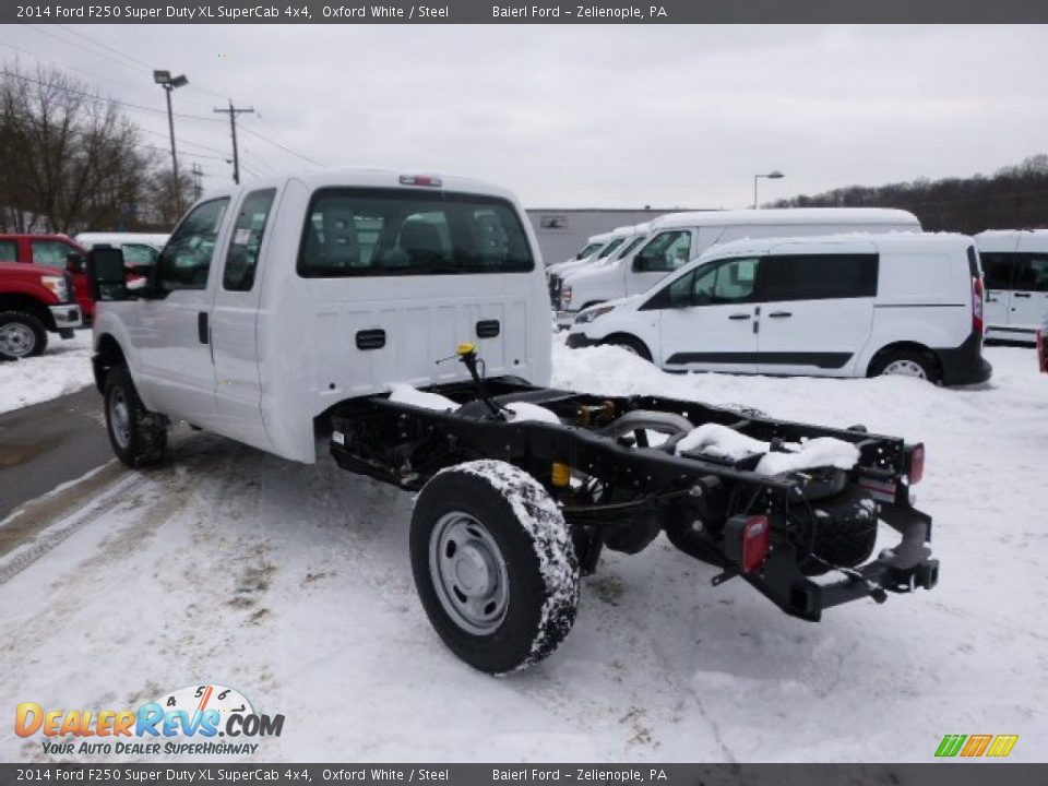 2014 Ford F250 Super Duty XL SuperCab 4x4 Oxford White / Steel Photo #6