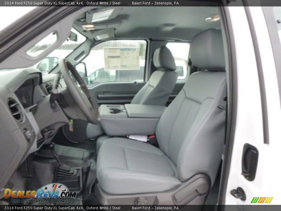 2014 Ford F250 Super Duty XL SuperCab 4x4 Oxford White / Steel Photo #10