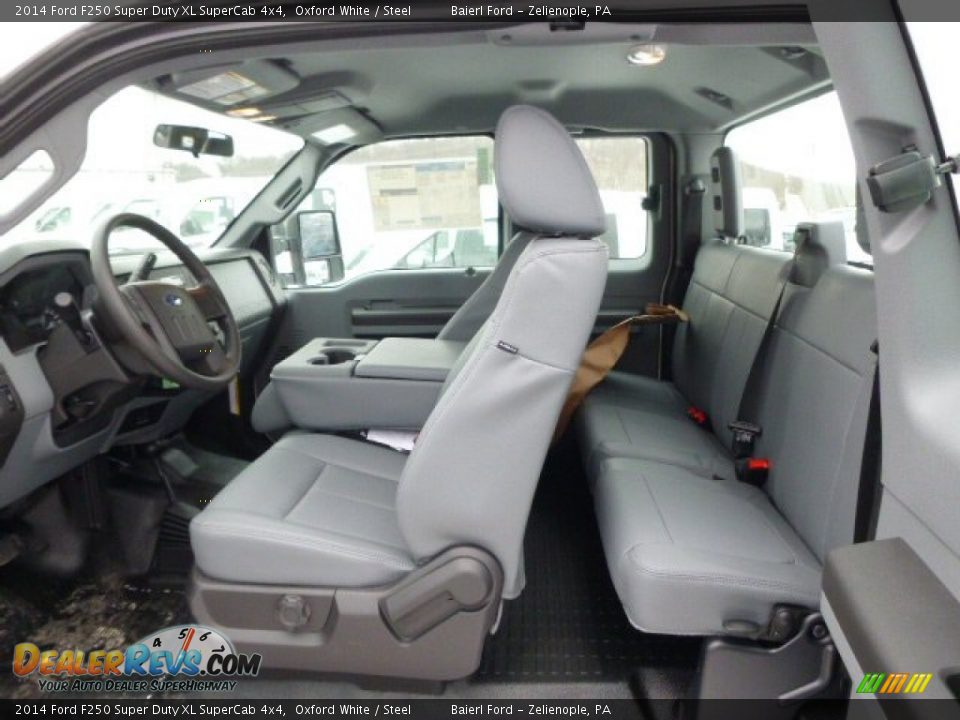 Steel Interior - 2014 Ford F250 Super Duty XL SuperCab 4x4 Photo #12