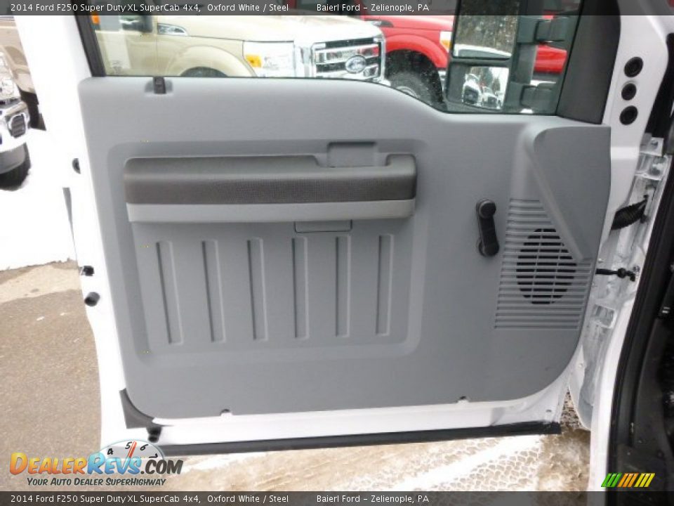 2014 Ford F250 Super Duty XL SuperCab 4x4 Oxford White / Steel Photo #14