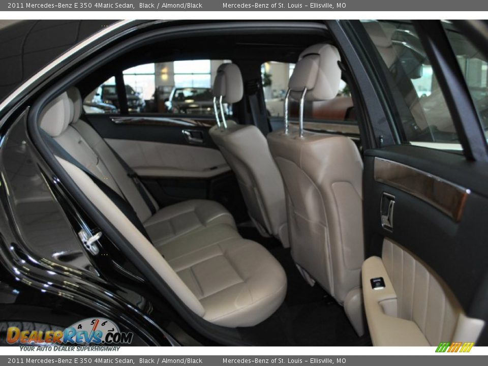 2011 Mercedes-Benz E 350 4Matic Sedan Black / Almond/Black Photo #9