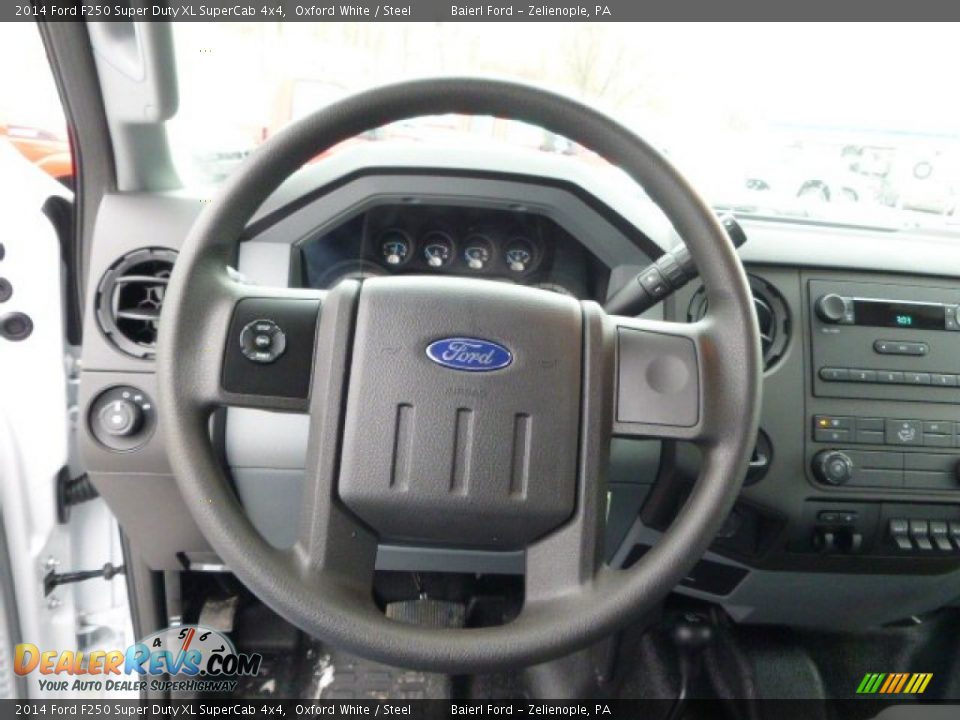 2014 Ford F250 Super Duty XL SuperCab 4x4 Steering Wheel Photo #18