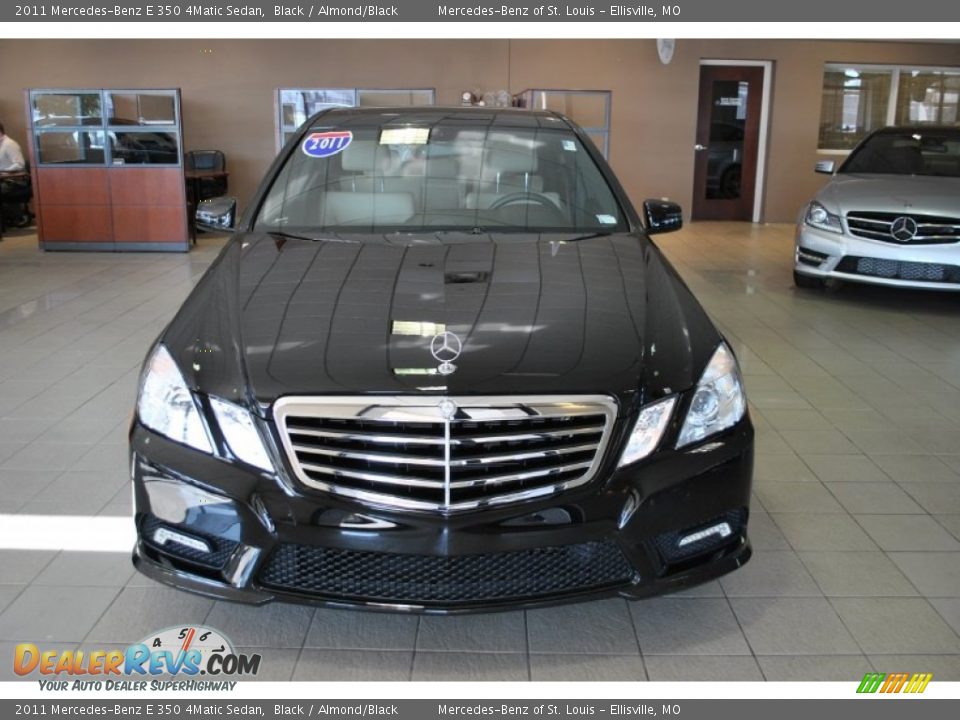 2011 Mercedes-Benz E 350 4Matic Sedan Black / Almond/Black Photo #21