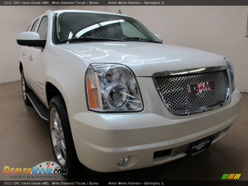 2012 GMC Yukon Denali AWD White Diamond Tricoat / Ebony Photo #1