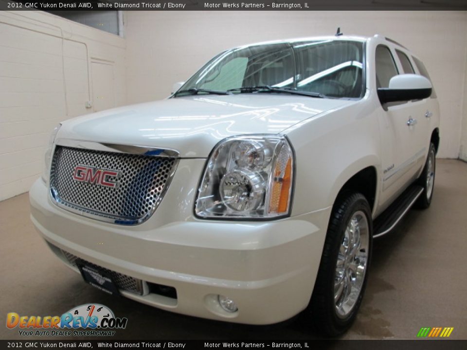 2012 GMC Yukon Denali AWD White Diamond Tricoat / Ebony Photo #3
