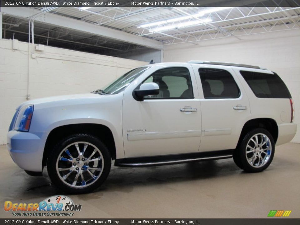2012 GMC Yukon Denali AWD White Diamond Tricoat / Ebony Photo #4