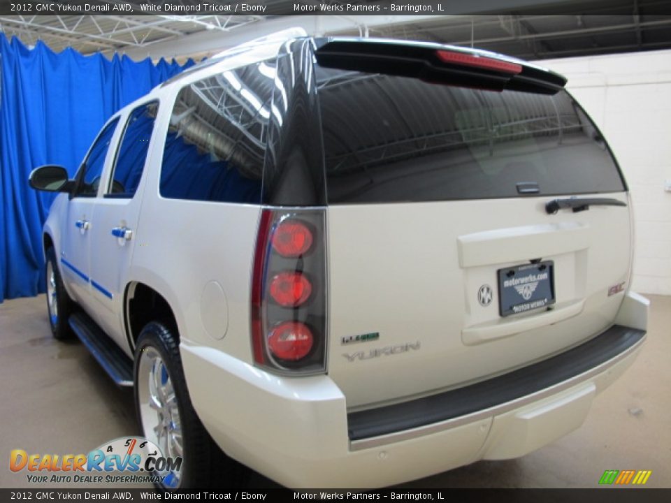 2012 GMC Yukon Denali AWD White Diamond Tricoat / Ebony Photo #5