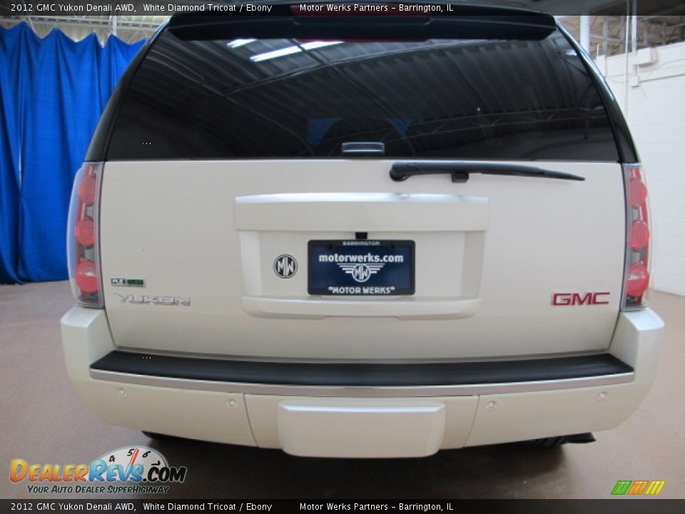2012 GMC Yukon Denali AWD White Diamond Tricoat / Ebony Photo #6