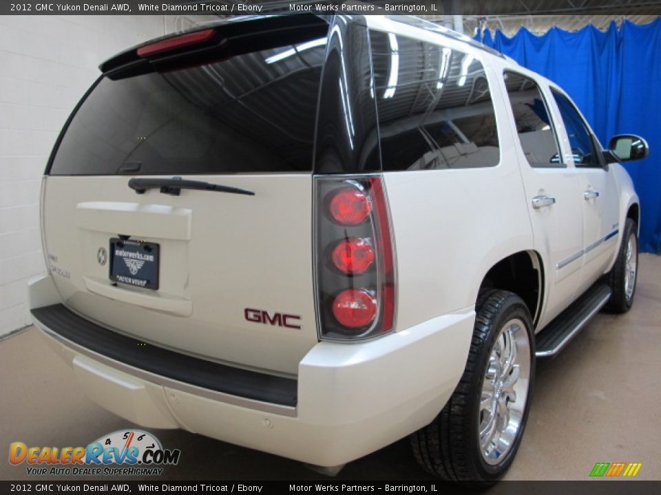 2012 GMC Yukon Denali AWD White Diamond Tricoat / Ebony Photo #7