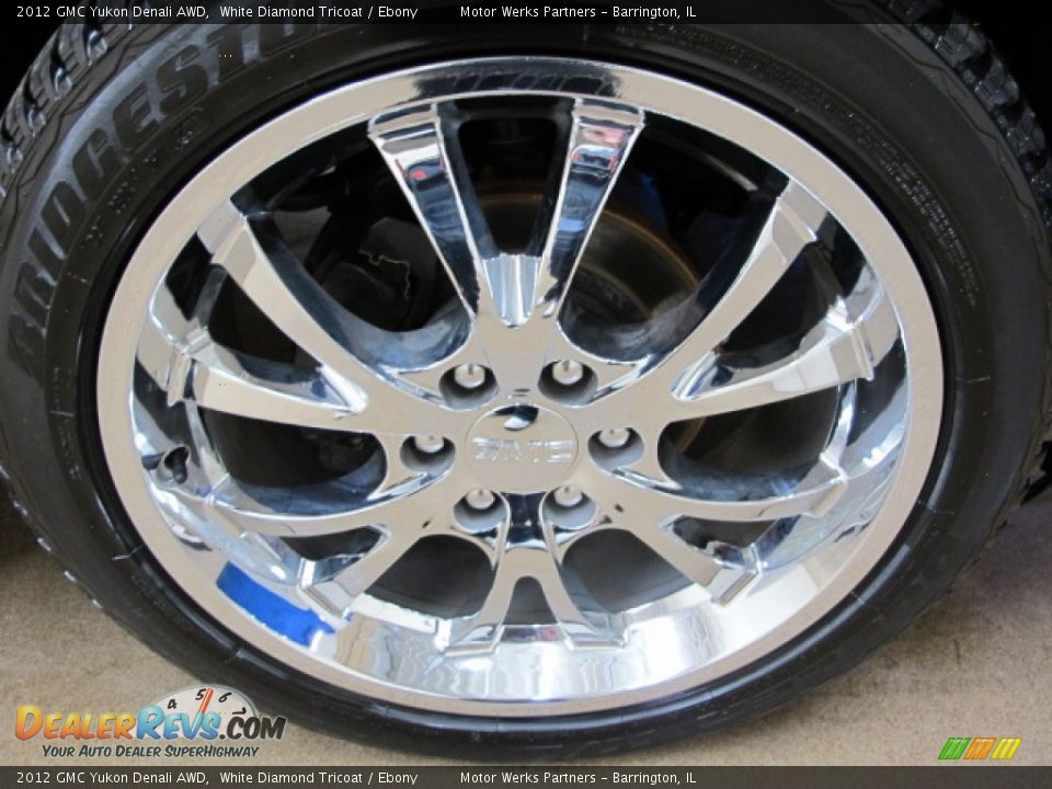 2012 GMC Yukon Denali AWD White Diamond Tricoat / Ebony Photo #11