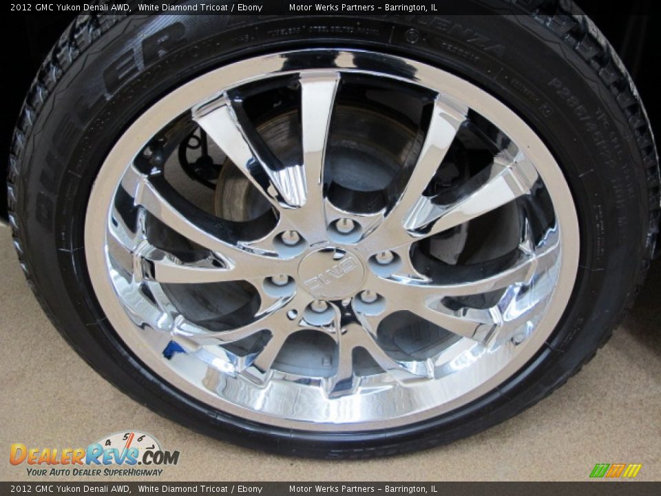 2012 GMC Yukon Denali AWD White Diamond Tricoat / Ebony Photo #12